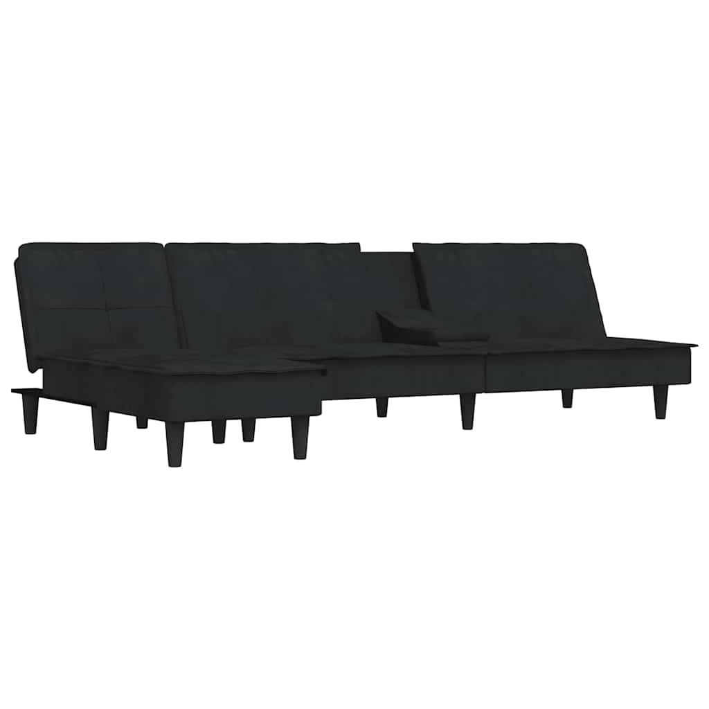 Canapé d'angle convertible en velours - Modèle Ysée