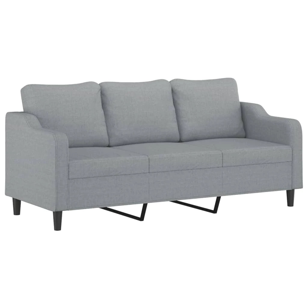 Canapé moderne avec repose-pied en tissu - Modèle Noa