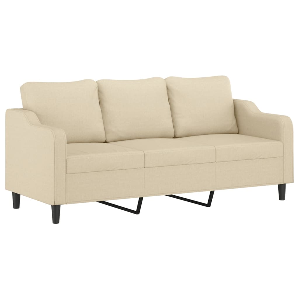 Canapé moderne avec repose-pied en tissu - Modèle Noa