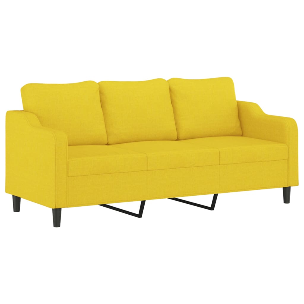 Canapé moderne avec repose-pied en tissu - Modèle Noa