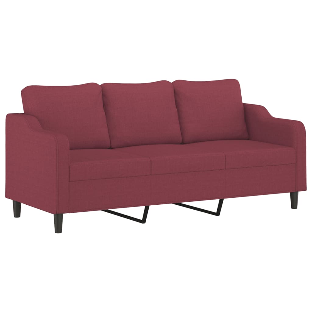Canapé moderne avec repose-pied en tissu - Modèle Noa