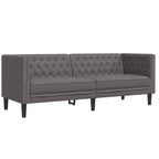 Ensemble de canapé Chesterfield en similicuir - Modèle Arthur
