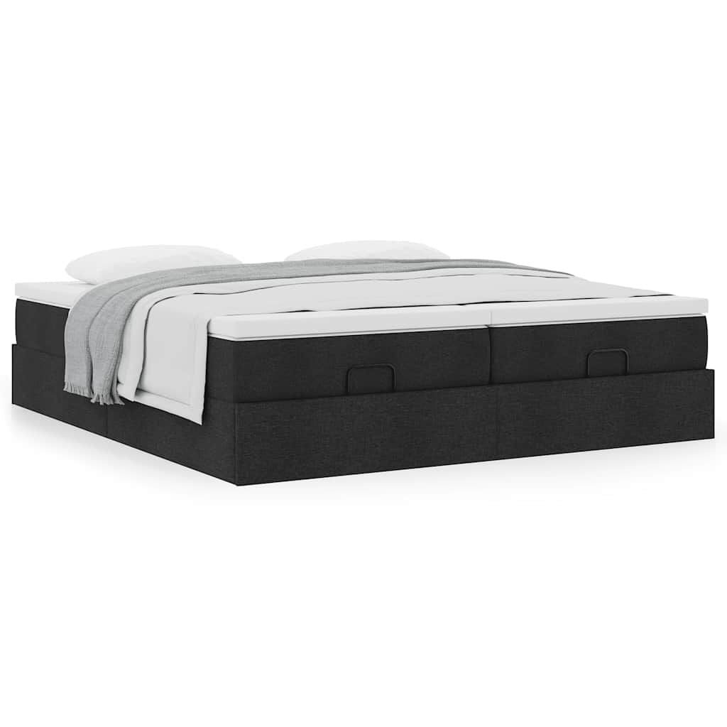 Lit coffre ottoman avec matelas - surmatelas - Modèle Amélia