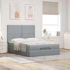 Lit coffre ottoman avec matelas - surmatelas - tête de lit XL - Modèle Eléonore