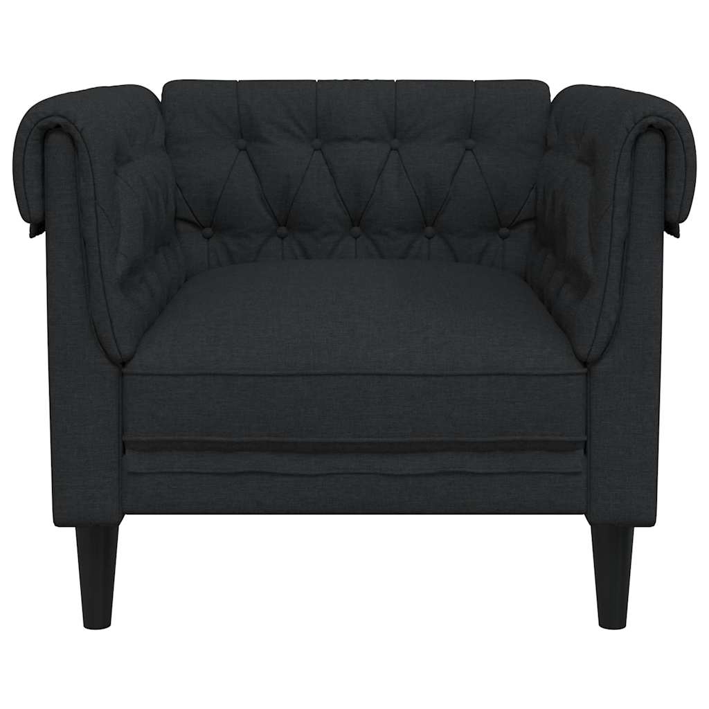 Fauteuil Chesterfield en tissu - Modèle Elliot