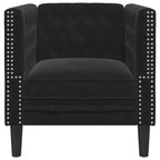 Fauteuil Chesterfield en velours - Modèle Georges