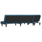 Canapé d'angle convertible en velours - Modèle Timo