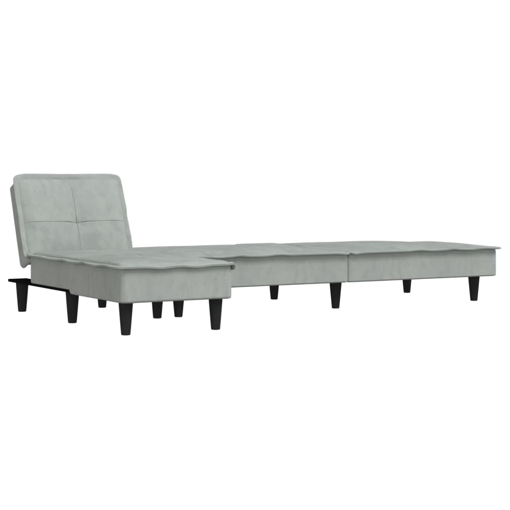 Canapé d'angle convertible en velours - Modèle Ysée