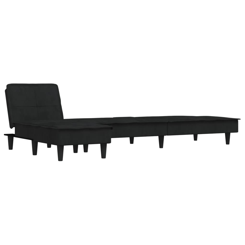 Canapé d'angle convertible en velours - Modèle Ysée