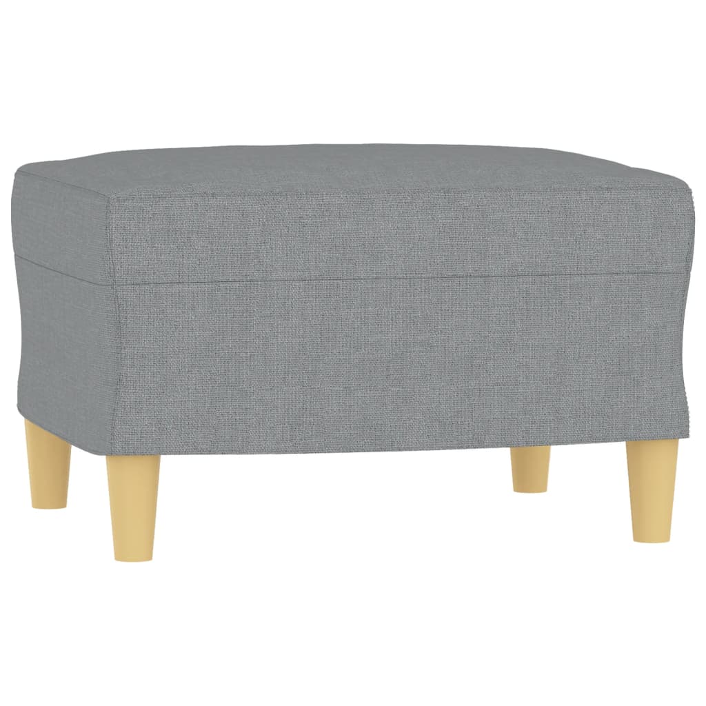 Canapé moderne avec repose-pieds en tissu - Modèle Lucas
