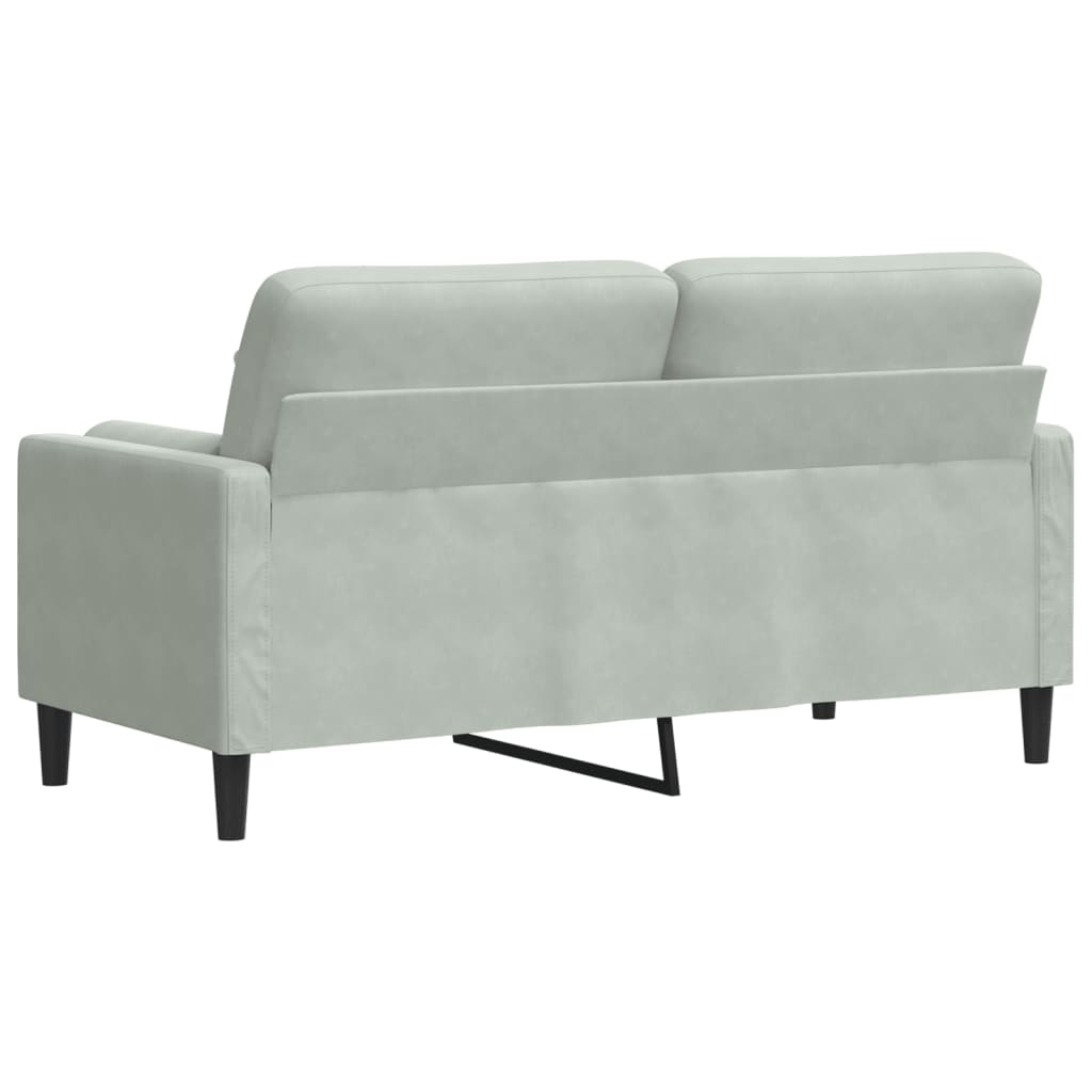 Canapé moderne avec oreillers décoratifs en velours - Modèle Milan