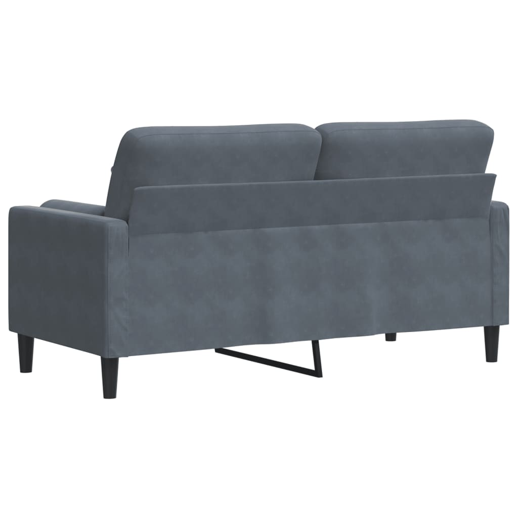 Canapé moderne avec oreillers décoratifs en velours - Modèle Milan