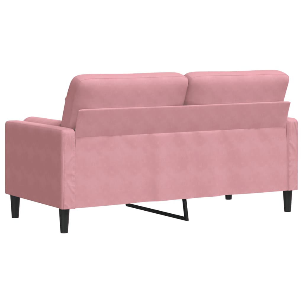 Canapé moderne avec oreillers décoratifs en velours - Modèle Milan