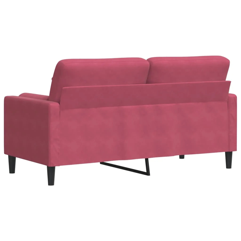 Canapé moderne avec oreillers décoratifs en velours - Modèle Milan