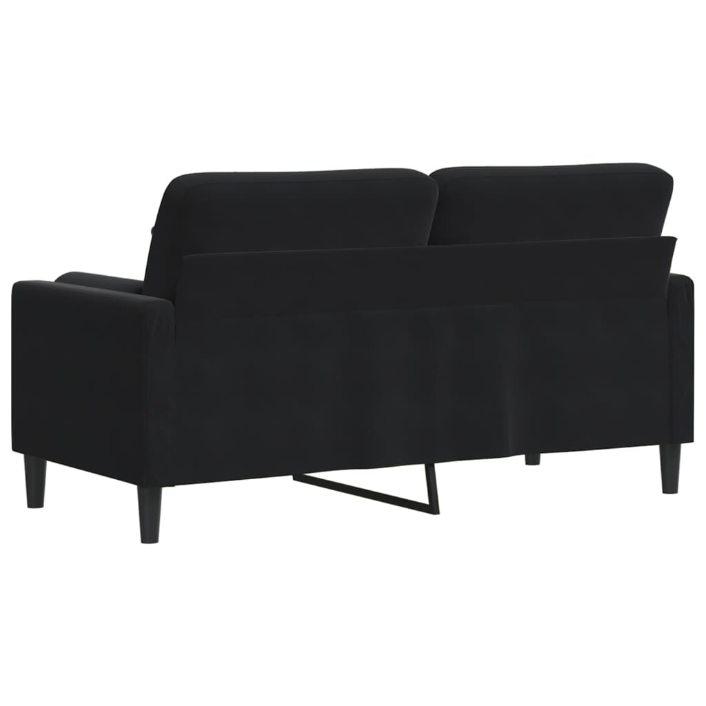 Canapé moderne avec oreillers décoratifs en velours - Modèle Milan