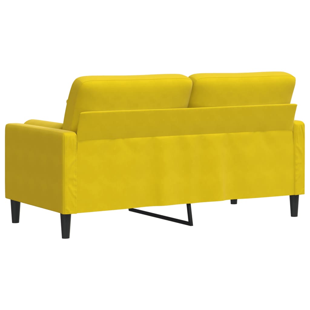Canapé moderne avec oreillers décoratifs en velours - Modèle Milan