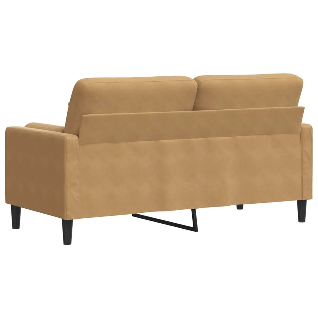 Canapé moderne avec oreillers décoratifs en velours - Modèle Milan