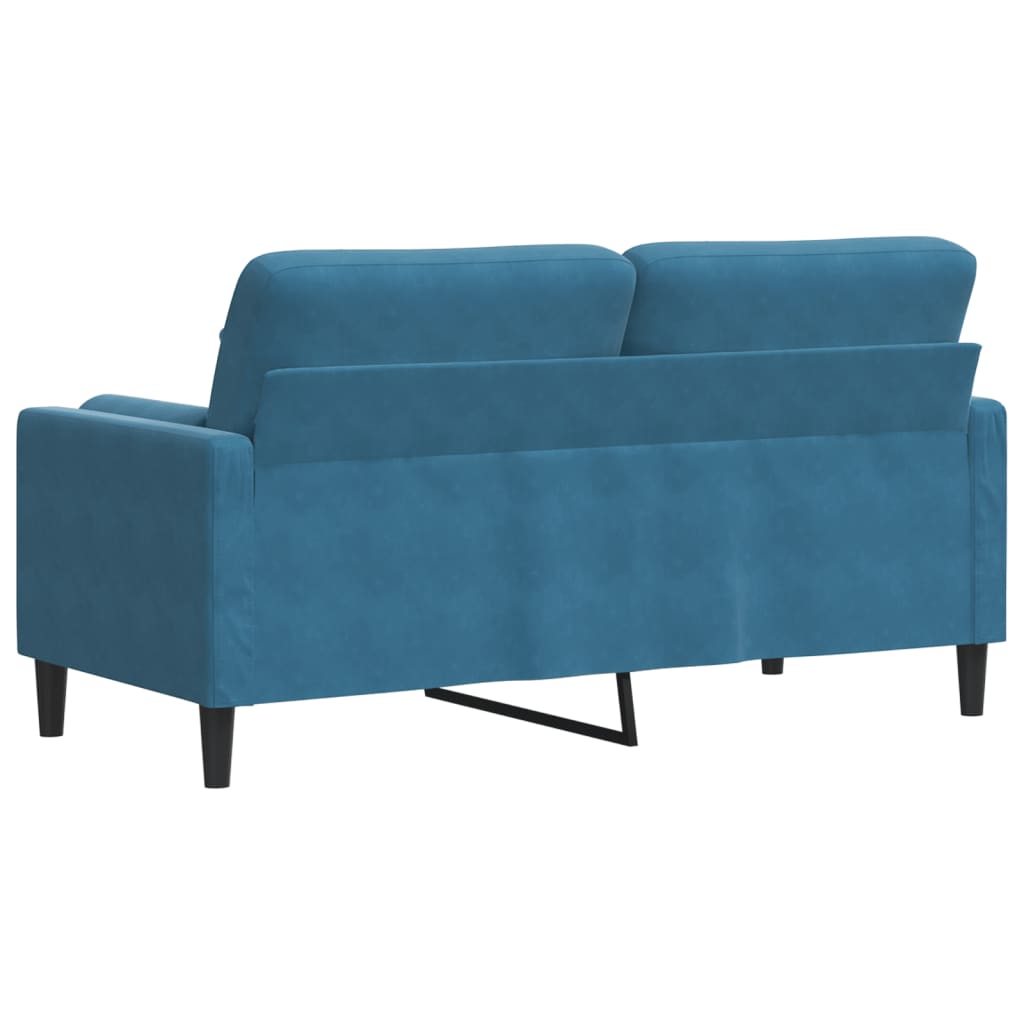 Canapé moderne avec oreillers décoratifs en velours - Modèle Milan