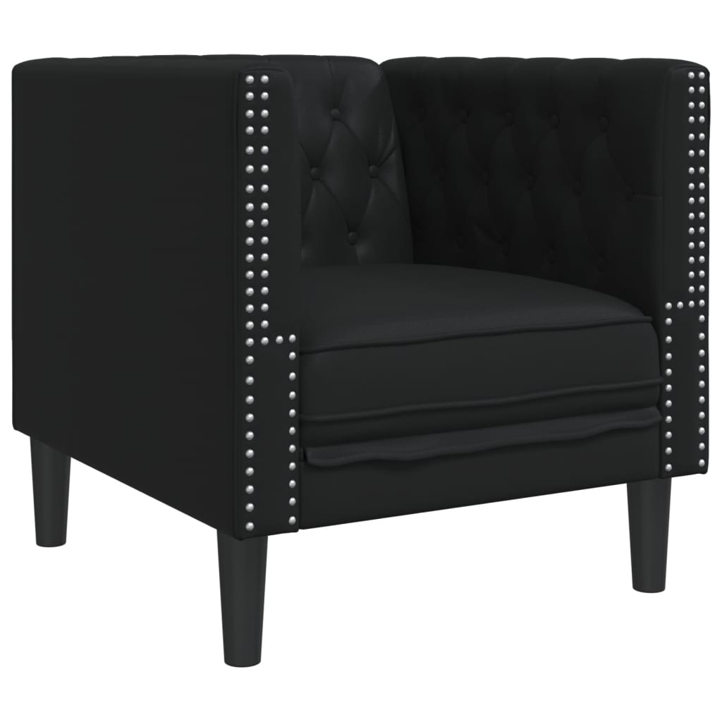 Ensemble de canapé Chesterfield en similicuir - Modèle Arthur