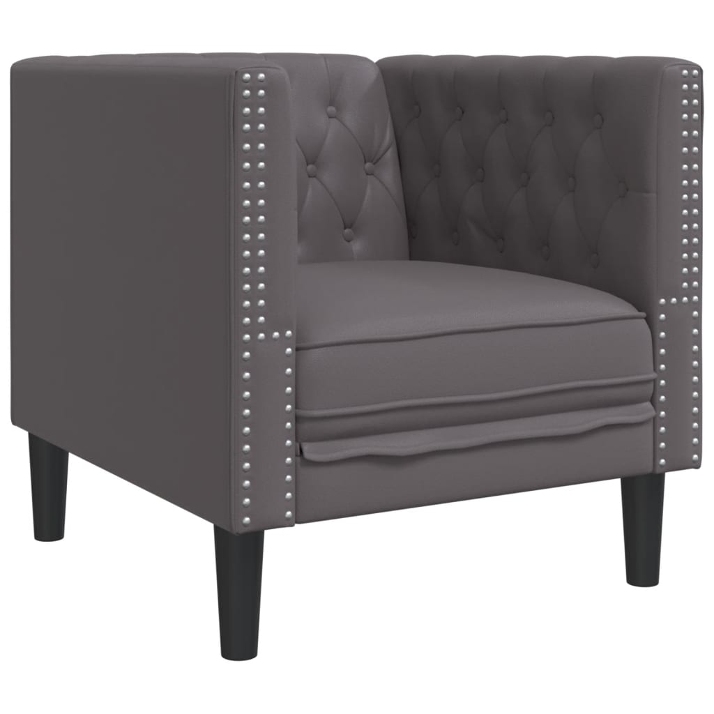 Ensemble de canapé Chesterfield en similicuir - Modèle Arthur