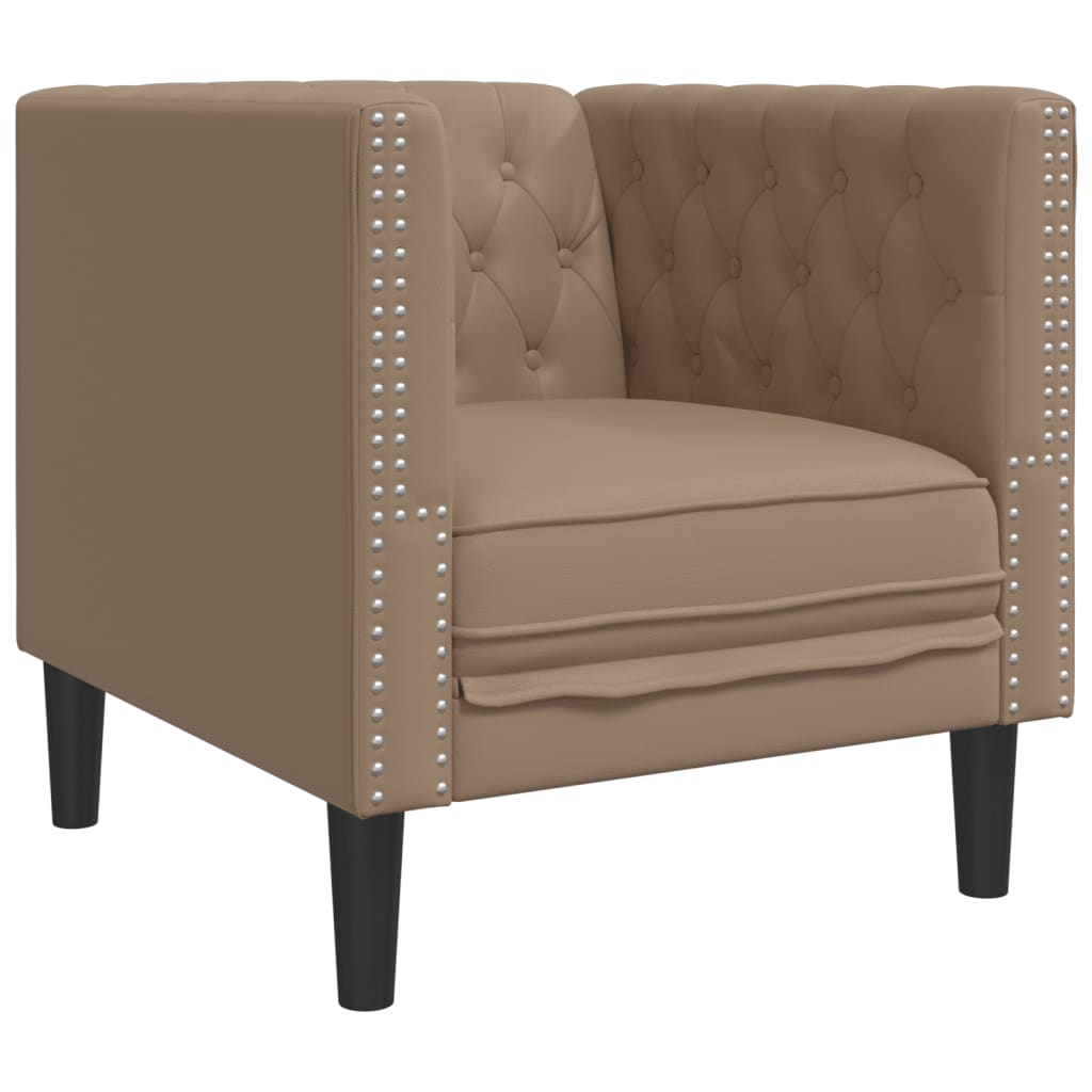 Ensemble de canapé Chesterfield en similicuir - Modèle Arthur