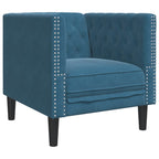 Ensemble de canapé Chesterfield avec traversins en velours - Modèle Raphaël