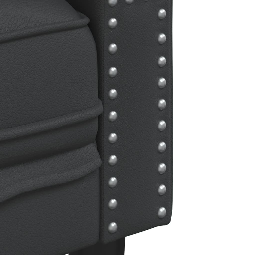 Canapé Chesterfield en similicuir - Modèle Hugo