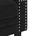 Canapé Chesterfield avec traversins en velours - Modèle Charles