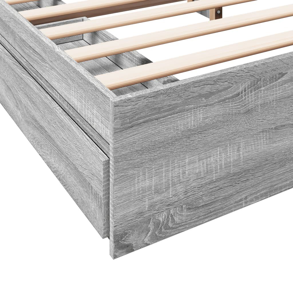 Lit coffre en bois avec tiroir - Modèle Lina