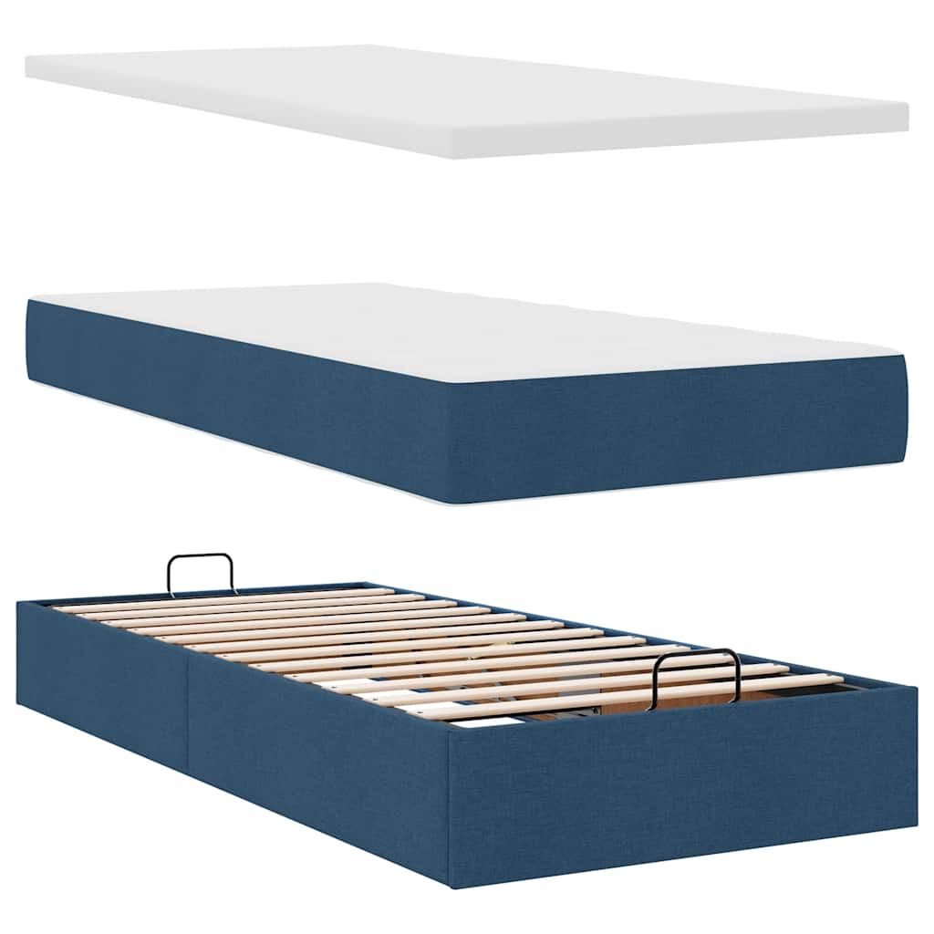 Lit coffre ottoman avec matelas - surmatelas - Modèle Amélia