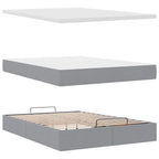 Lit coffre ottoman avec matelas - surmatelas - tête de lit XL - Modèle Eléonore