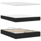 Lit coffre ottoman avec matelas - surmatelas - tête de lit XL - Modèle Eléonore