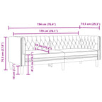 Canapé Chesterfield en similicuir - Modèle Hugo